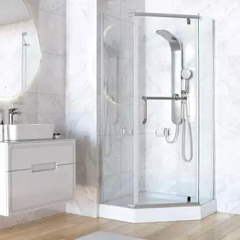 Душевой уголок Taliente 80x80 см TA-08083-1CP стекло прозрачное, профиль хром