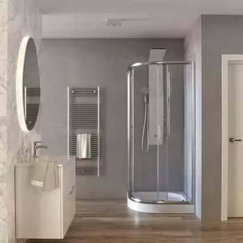 Душевой уголок Taliente 90x90 см TA-09091-1CP стекло прозрачное, профиль хром