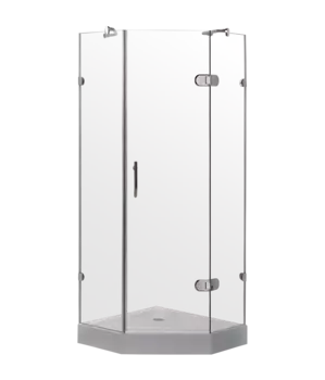 Душевой уголок Timo 100x100 BY-839/100C с поддоном, стекло прозрачное, профиль хром