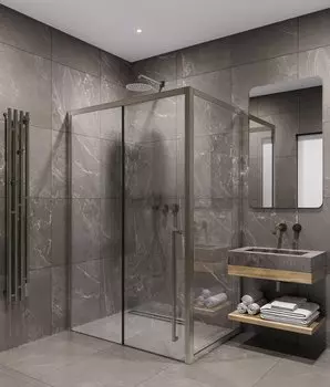 Душевой уголок Timo 140х90 правый, стекло прозрачное, профиль никель