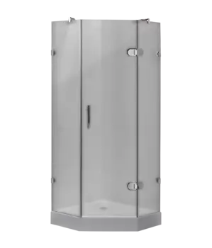 Душевой уголок Timo 80x80 BY-839/80F с поддоном, стекло матовое, профиль хром