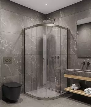 Душевой уголок Timo 90х90 TPSS-90/13C-8 стекло прозрачное, профиль никель