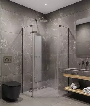 Душевой уголок Timo 90х90 TTSSP-90/13C-8 стекло прозрачное, профиль никель