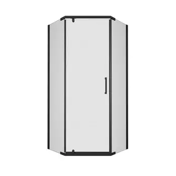 Душевой уголок Тритон Дека-Блэк 90х90 Щ0000059783 стекло прозрачное, профиль черный, без поддона