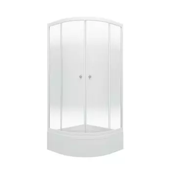 Душевой уголок Тритон Лайт 90х90 В Щ0000061813 стекло лайт, профиль белый, с поддоном
