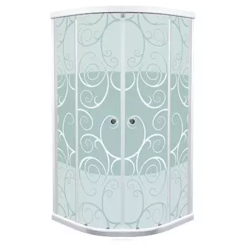 Душевой уголок Тритон Стандарт 100x100 Щ0000026697 стекло узорчатое, профиль хром