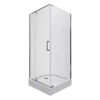 Душевой уголок Тритон Терра-Хром 90х90 Щ0000053611 стекло прозрачное, профиль хром, с поддоном