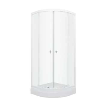 Душевой уголок Тритон Ультра 90х90 Щ0000061806 с поддоном, стекло прозрачное, профиль белый