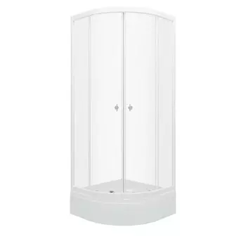 Душевой уголок Тритон Ультра 90х90 Щ0000061812 с поддоном, стекло прозрачное, профиль белый