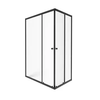 Душевой уголок Тритон Вента-Вельвет 120x80 Щ0000064632 без поддона, стекло матовое, профиль черный