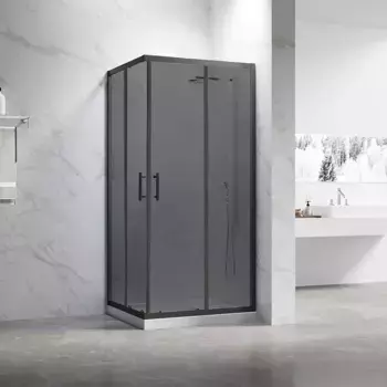 Душевой уголок Veconi Rovigo 100х80 RV27B-10080-05-C8 без поддона, стекло тонированное, профиль черный