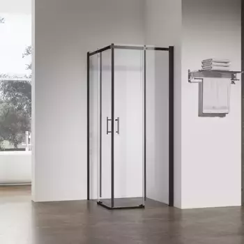 Душевой уголок Veconi Rovigo 100х90 RV50B-10090-01-C8 без поддона, стекло прозрачное, профиль черный