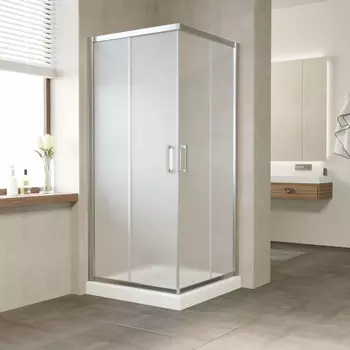 Душевой уголок Vegas-Glass 100x100 ZA TUR NOVO 100 09 05 профиль золото, стекло бронза