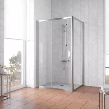 Душевой уголок Vegas-Glass 100x70 ZP+ZPV TUR NOVO 100*70 09 01 профиль золото, стекло прозрачное