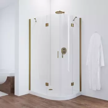 Душевой уголок Vegas-Glass 100x80 AFS-F TUR NOVO h1890 100*80 05 crystalvision профиль бронза, стекло crystalvision