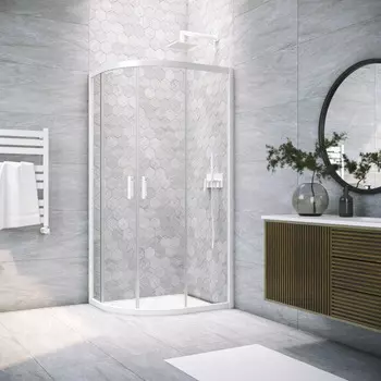 Душевой уголок Vegas-Glass 100x80 ZS-F NOVO h2000 100*80 01 crystalvision профиль белый, стекло crystalvision