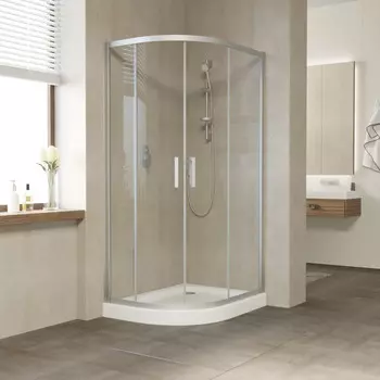 Душевой уголок Vegas-Glass 100x80 ZS-F TUR NOVO 100*80 08 01 профиль глянцевый хром, стекло прозрачное