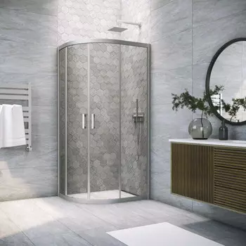 Душевой уголок Vegas-Glass 110x100 ZS-F NOVO h2000 110*100 07 07 профиль матовый хром, стекло графит