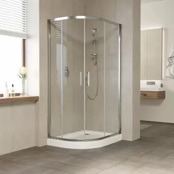 Душевой уголок Vegas-Glass 110x80 ZS-F TUR NOVO 110*80 08 01 профиль глянцевый хром, стекло прозрачное