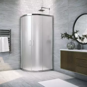 Душевой уголок Vegas-Glass 110x90 ZS-F TUR NOVO 110*90 08 10 профиль глянцевый хром, стекло сатин