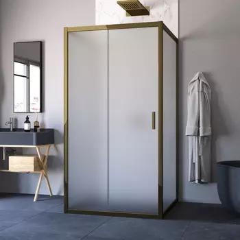 Душевой уголок Vegas-Glass 120x100 ZP-U TUR NOVO h1900 120*100 05 10 профиль бронза, стекло сатин