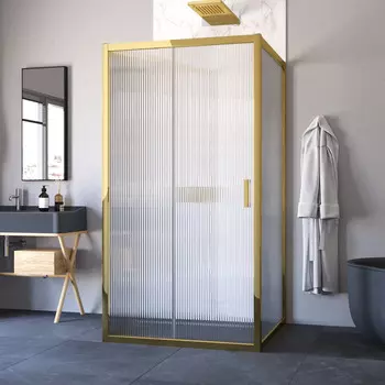 Душевой уголок Vegas-Glass 120x100 ZP-U TUR NOVO h1900 120*100 09 Moru профиль золото глянцевое, стекло moru