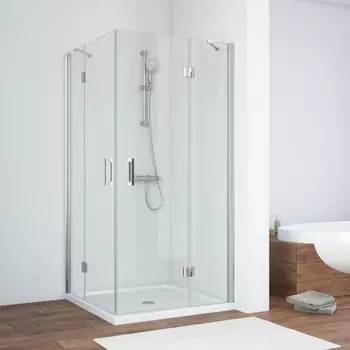 Душевой уголок Vegas-Glass 120x120 AFA NOVO 120 07 10 профиль матовый хром, стекло сатин