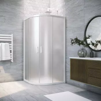 Душевой уголок Vegas-Glass 120x120 ZS NOVO h2000 120 01 10 профиль белый, стекло сатин