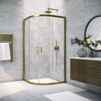 Душевой уголок Vegas-Glass 120x120 ZS TUR NOVO 120 05 crystalvision профиль бронза, стекло crystalvision