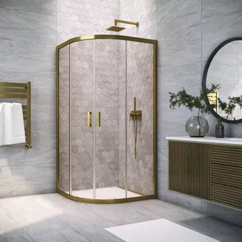 Душевой уголок Vegas-Glass 120x120 ZS TUR NOVO 120 05 05 профиль бронза, стекло бронза