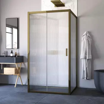 Душевой уголок Vegas-Glass 120x90 ZP-U TUR NOVO h1900 120*90 05 Moru профиль бронза, стекло moru