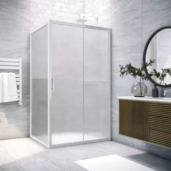 Душевой уголок Vegas-Glass 180x100 ZP+ZPV NOVO h2000 180*100 01 Moru профиль белый, стекло Moru