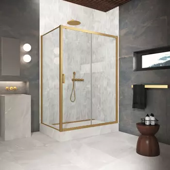 Душевой уголок Vegas-Glass 180x95 ZP+ZPV Protec h1900 180*95 03 01 профиль золото матовое, стекло прозрачное