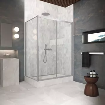 Душевой уголок Vegas-Glass 180x95 ZP+ZPV Protec h1900 180*95 07 crystalvision профиль матовый хром, стекло crystalvision