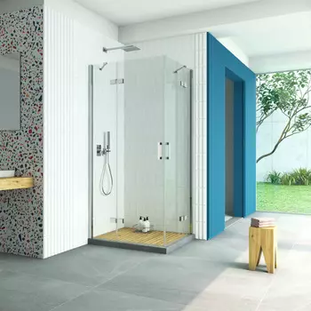 Душевой уголок Vegas-Glass Afa-F Retta 100x90 AFA-F Retta 100*90 08 crystalvision профиль глянцевый хром