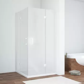 Душевой уголок Vegas-Glass Afa Novo 110x110 AFA NOVO 110 01 10 профиль белый, стекло сатин