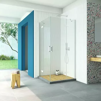 Душевой уголок Vegas-Glass Afa Retta 90x90 AFA Retta 90 01 01 профиль белый, стекло прозрачное