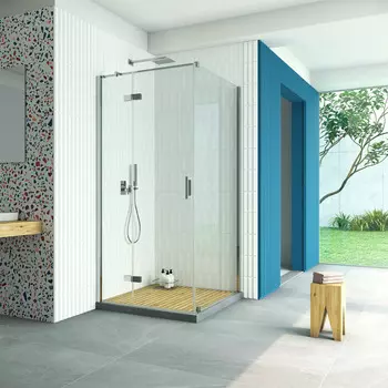 Душевой уголок Vegas-Glass Afp-Fis Retta 120x120 AFP-Fis Retta 120 08 crystalvision профиль глянцевый хром