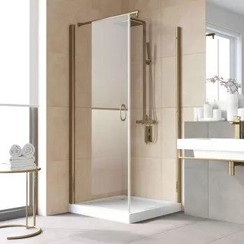 Душевой уголок Vegas-Glass EP-Fis Lux 90x120 EP-Fis LUX 90*120 05 crystalvision профиль бронза