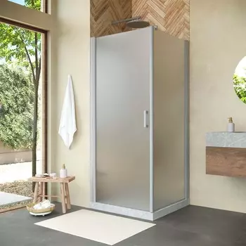 Душевой уголок Vegas-Glass EP-FIS NOVO h2000 80x120 EP-FIS NOVO h2000 80*120 07 10 стекло сатин, профиль хром, без поддона