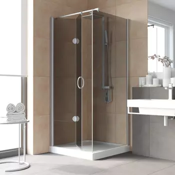 Душевой уголок Vegas-Glass GPS-Fis LUX 80x80 GPS-Fis LUX 80*80 07 07 профиль матовый хром, стекло графит