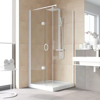 Душевой уголок Vegas-Glass GPS-Fis LUX 80x90 GPS-Fis LUX 80*90 01 crystalvision профиль белый