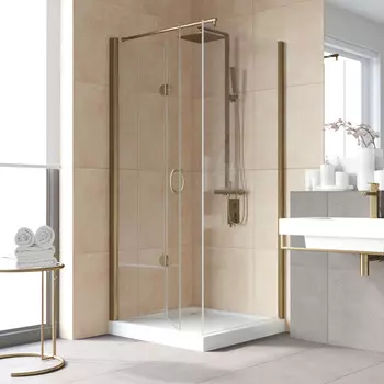 Душевой уголок Vegas-Glass GPS-Fis LUX 80x100 GPS-Fis LUX 80*100 05 crystalvision профиль бронза