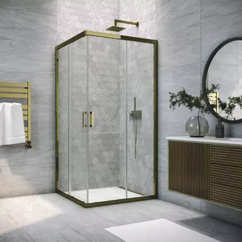 Душевой уголок Vegas-Glass ZA TUR NOVO 110x110 ZA TUR NOVO 110 05 crystalvision профиль бронза