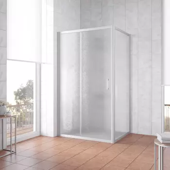 Душевой уголок Vegas-Glass ZP+ZPV TUR+NOVO 100x70 ZP+ZPV NOVO h2000 100*70 07 02 профиль матовый хром, стекло шиншилла