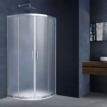 Душевой уголок Vincea Alpha 80х80 VSQ-3AL стекло текстурное, профиль хром