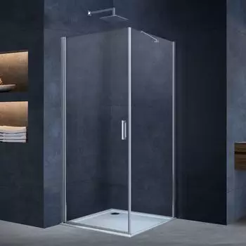 Душевой уголок Vincea Alpha 90x90 VSR-3ALP9090CL стекло прозрачное, профиль хром, без поддона