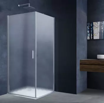 Душевой уголок Vincea Alpha 95x90 VSR-3ALP9095MT без поддона, стекло текстурное, профиль хром