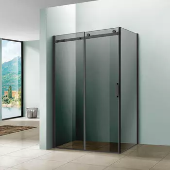 Душевой уголок Vincea Como 120x90 VSR-1C9012CGB черный профиль