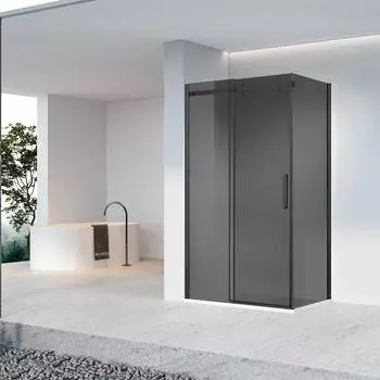 Душевой уголок Vincea Como-N 130x90 VSR-4CN9013CGB без поддона, стекло тонированное, профиль черный